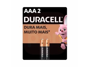 Pilha Alcalina Duracell Palito AAA - 2 UN