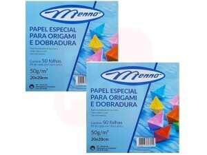 Papel dobradura origami 20x20