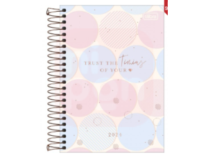 Agenda Espiral Diária 14 x 20 cm Soho 2024 - Sortido